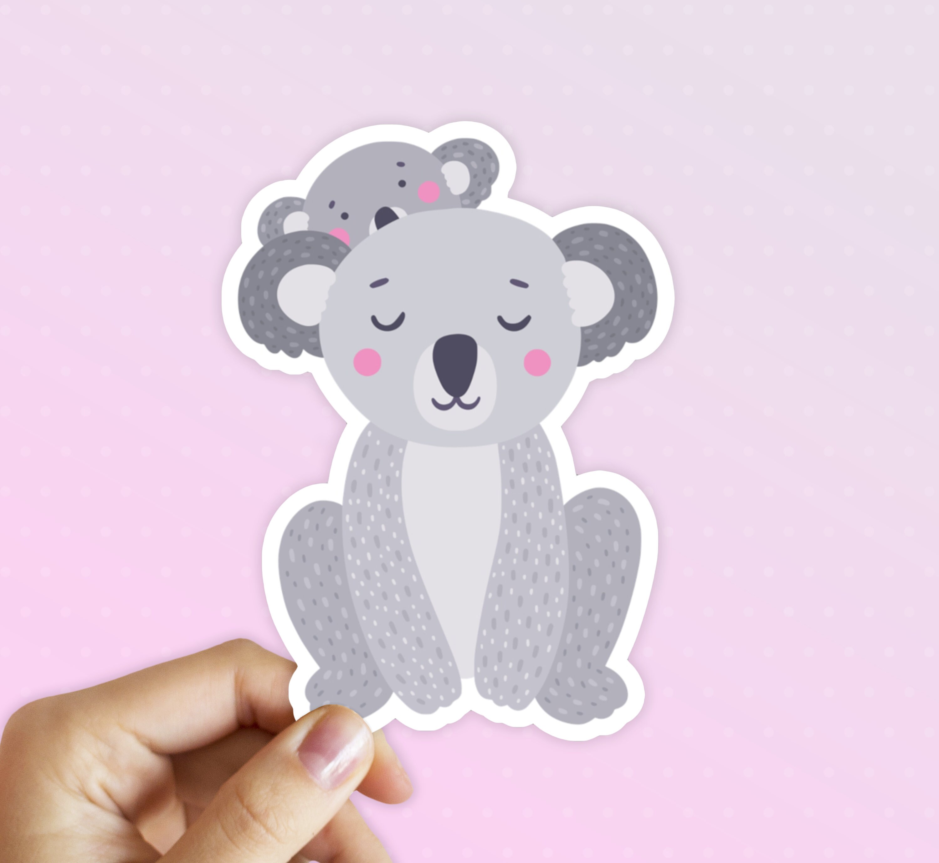 Leuke Koalas Sticker voor laptop Vinyl Sticker Wit of Etsy