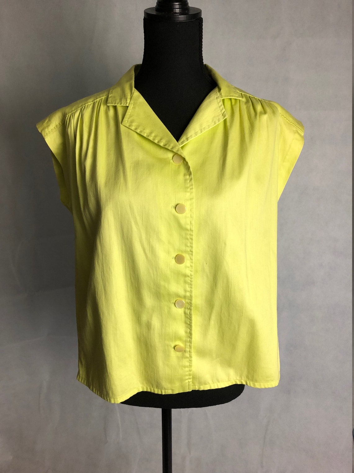 Authentic vintage LIME GREEN shirt | Etsy