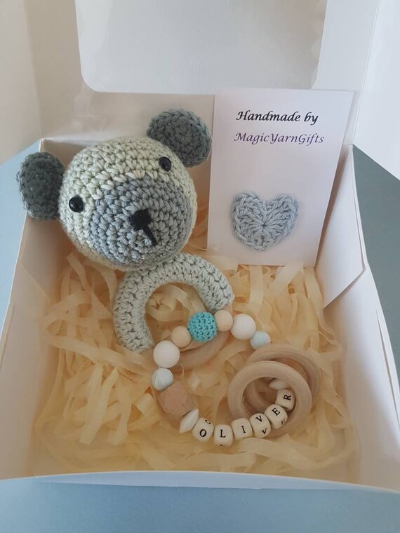 personalised wooden teething ring