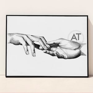 Holding Hands Wall Art, Holding Hands Print, Black And White Hands Drawing, Wedding Gift Print, Printable Wall Art, Digital Download #13