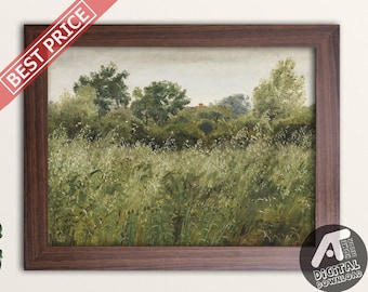 Vintage Landscape Painting, Vintage Landscape Art Prints, Vintage Oil Painting, Digital Printable Wall Art, Instant Digital Download, 04