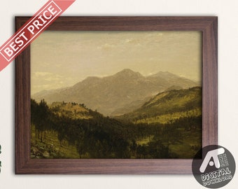 Vintage Landscape Painting, Vintage Landscape Art Prints, Vintage Oil Painting, Digital Printable Wall Art, Instant Digital Download, 11