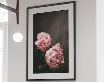 Pink Peony Flower Print, Peony Wall Art, Peony Photography Print, Floral Wall Art, Printable Wall Art, Digital Download, Print 02