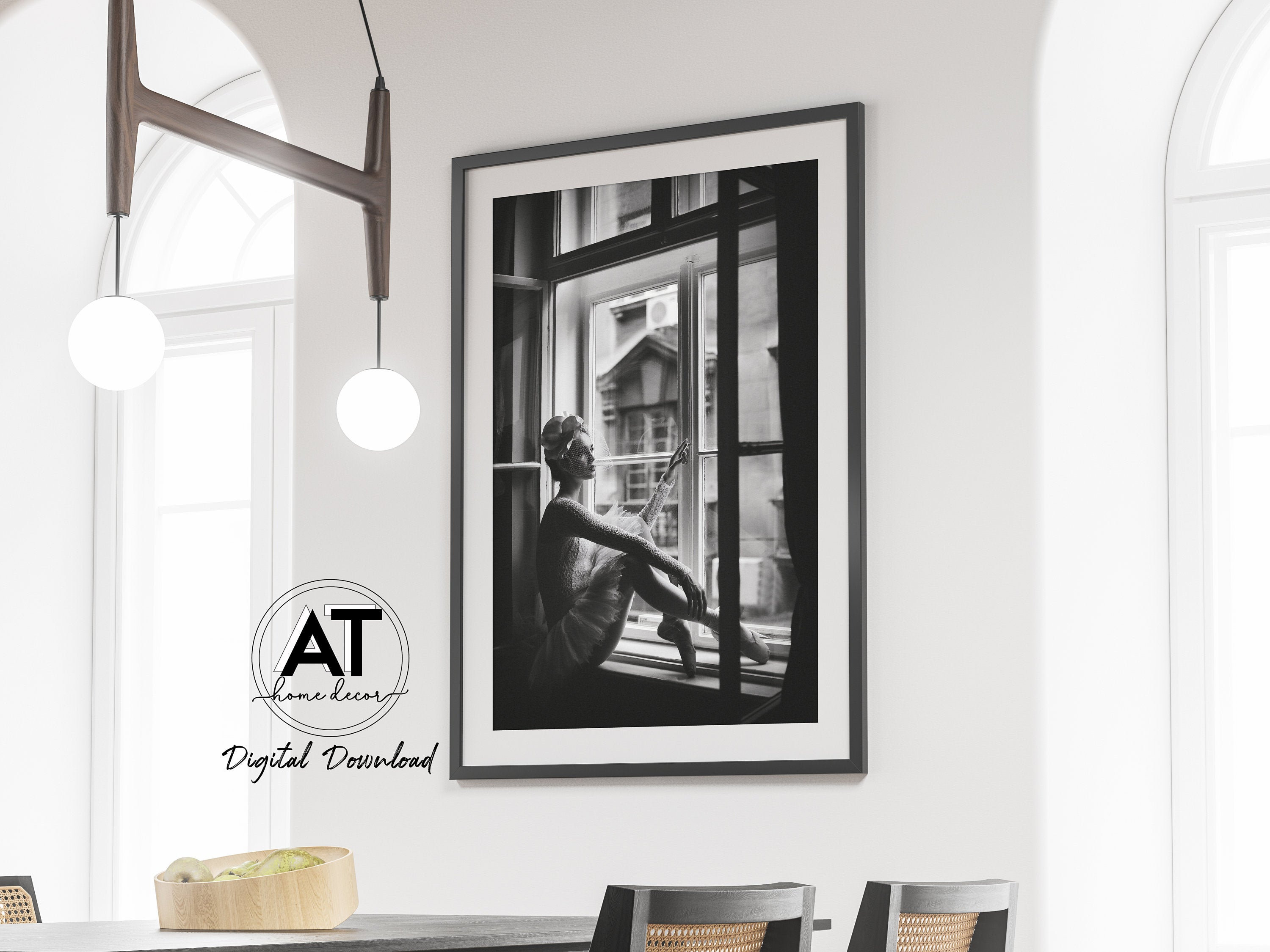 Fashion Wall Art Print Black and White Fashion Beauty Model Etsy