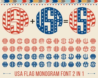 Download American Flag Monogram Svg Usa Monogram Svg Patriotic Font Svg Usa Font Svg Cut Files Silhouette Studio Cricut Svg Dxf Round Alphabet Letter Download 14545 Free Commercial Use Script Fonts
