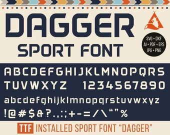 Sport Font Svg Sport Cut Aphabet For Vinyl Cutting Machines Silhouette Studio, Cricut, ScanNCut, Photoshop, Inkscape Dxf Eps Ai Pdf Png Jpeg