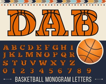 BASKETBALL FONT Svg Orange Letters With Black Ribs Monogram, Jersey Sport Fonts Svg NBA Alphabet Svg Dxf Png Jpg Eps Pdf Ai Cricut Silhouett