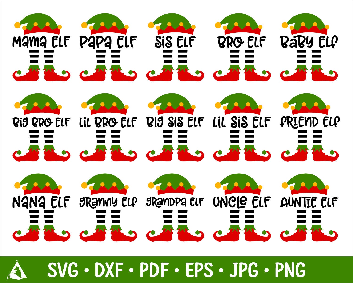 Download Elf Family Svg Christmas Elves Shirt Svg Digital File Mama ...