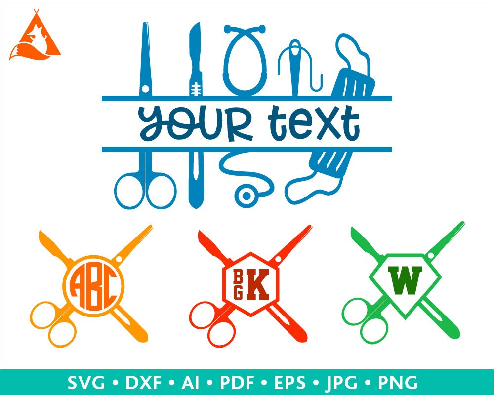 Download Nurse Svg Nurse Monogram Svg Surgical Nurse Clip art Cut File | Etsy