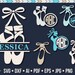 Ballet Shoes SVG Pointe Shoe SVG Princess Files Svg Little Ballerina Monogram Frame Svg Silhouette Dance Designs Cutting files Dxf Png Eps