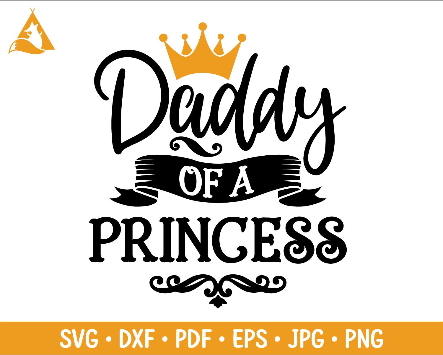 Download Daddy of a Princess Svg Dad's Shirt Svg Father of | Etsy