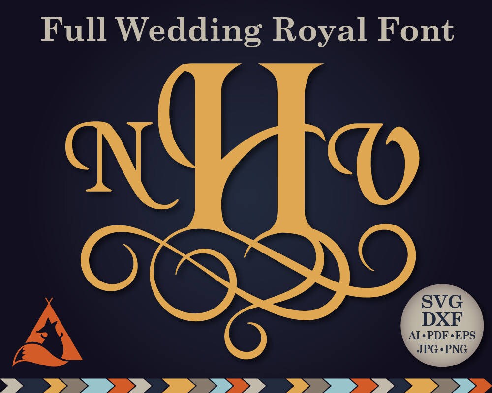 Download Wedding Monogram Font Svg Vine Monogram Svg Wedding ...
