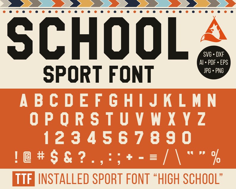 School Sport font Svg Varsity Alphabet Svg Cuttable Sport Etsy