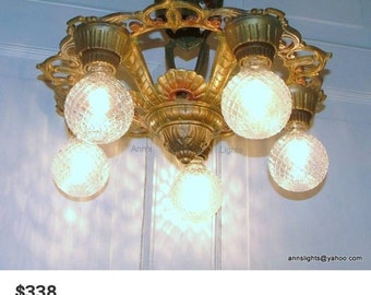 1920s Light Fixture Etsy