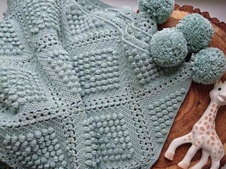 Modèle couverture au crochet pour bébé.Schéma et diagramme Etsy