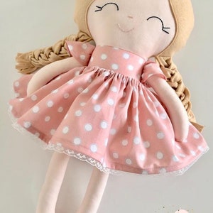 Dotty Doll - Dotty - Spotty - Handamde Doll - Cloth Doll - Soft Doll - Rag Doll - Dolly