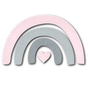 Supplementary set for wooden letters 7 cm I A rainbow