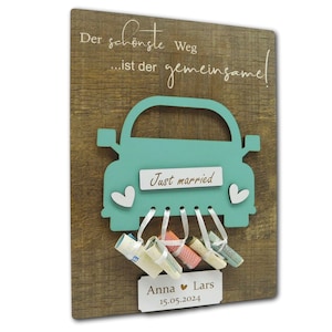 Geldgeschenk I Hochzeitsgeschenk I Hochzeit I Auto I Geschenk Brautpaar I Geldgeschenke I Geldverpackung I Geld von Herzen verschenken