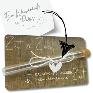 Gutscheinkarte zum selber befüllen  - Gutschein Verpackung für Partner - Geschenke für Frauen, Männer, Geschenk für Freundin, Zeit zu Zweit