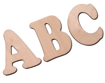 Buchstabenrohling/ Holzrohling 10cm. Holzmotiv zum selbst bemalen.