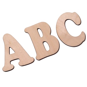 Buchstabenrohlinge/ Holzrohlinge 14cm. Holzmotiv zum selbst bemalen.