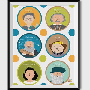 Science Print Printable Scientist Wall Art Women in Science | Etsy