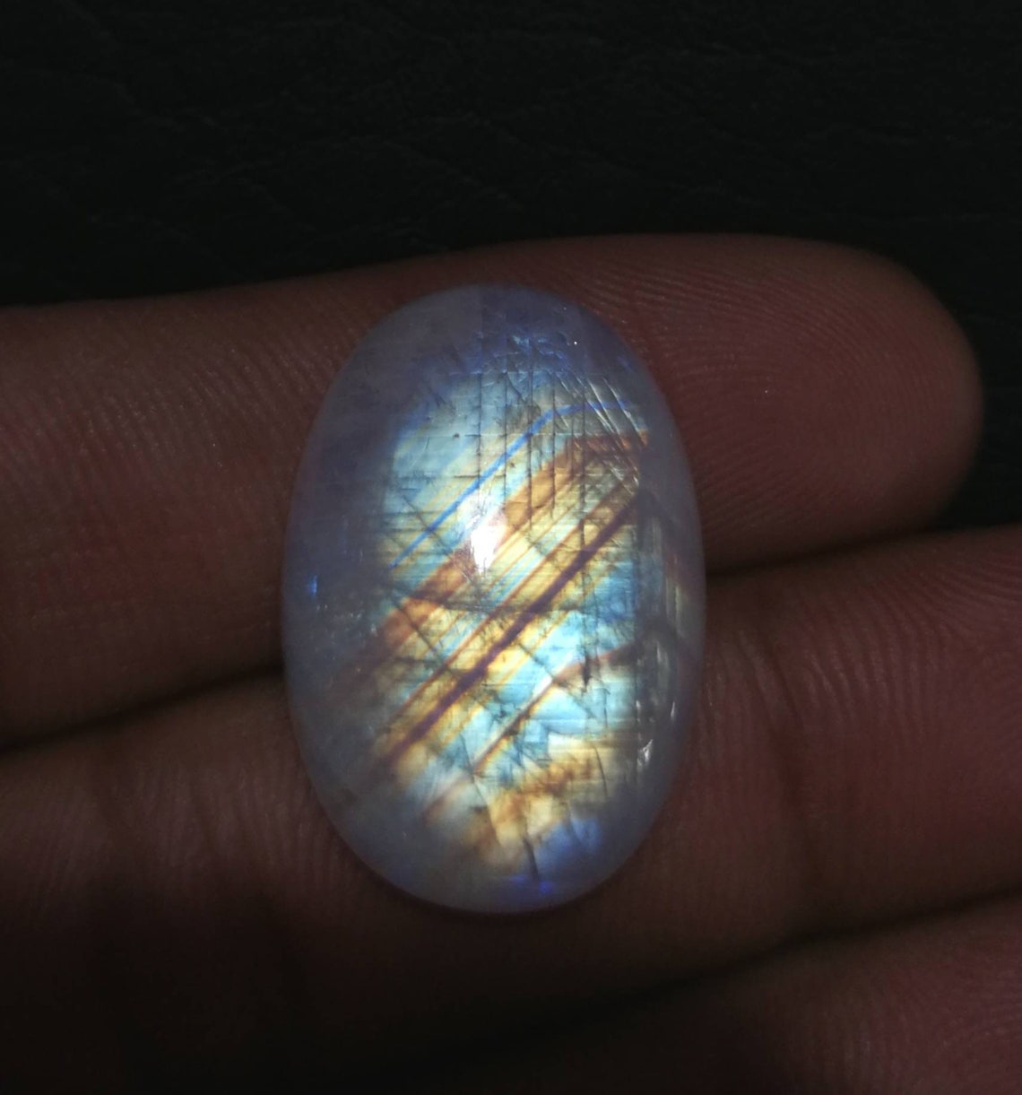 Rare Blue Moonstone 26x17mm Oval Shape Cabochon. Natural Etsy