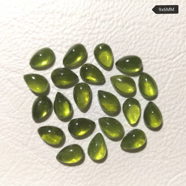 Natural Vesuvianite teardrop cabochons 8x5MM, 8X6MM, 9X6MM & 10X7MM sizes. Idocrase teardrop cabochons.