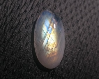 White Rainbow Moonstone Cabochon 26×14 MM.Oval Shape Cabochon. White Rainbow Loose Gemstone.