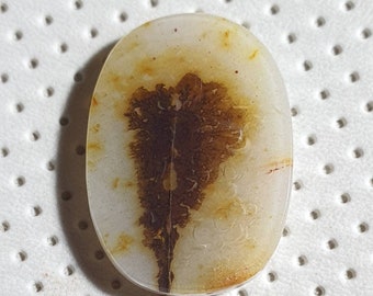 Dendritischer Achat Edelstein 24x17MM. Natural Scenic Dendritic Achat lose Edelstein.