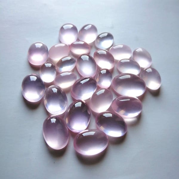 Rose Quartz oval Cabochon 7x9mm,8x10mm,9x11mm,10x12mm,10x14mm,12x16mm,13x18mm,16x21mm. Rose quartz calibrated cabochon. Pink quartz gemstone