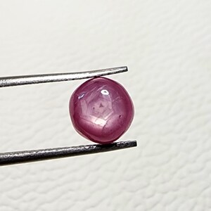 Stjärnrubin Rund cabochon 8 MM. Stjärnrubin Ädelsten För Smycken. (CH Parti)