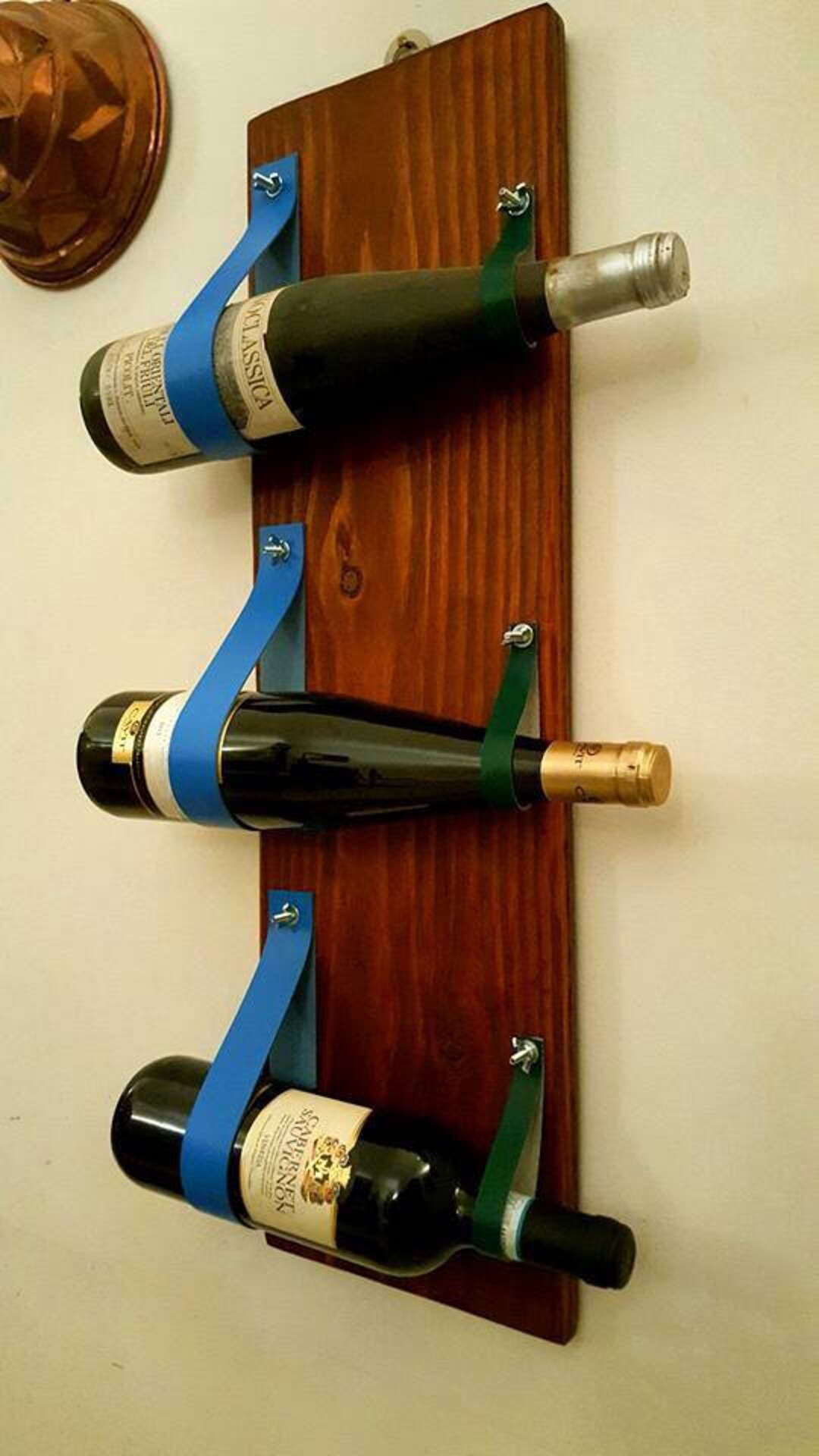 Recycled Wood Bottle Holder Etsy