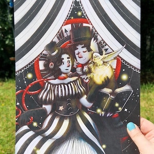 Night of Magic Art Print - Cozy Artwork - Book Fanart - The Night Circus Inspired- Fantasy Illustration - Magic - A4 & A5 - Fantasy Book Art