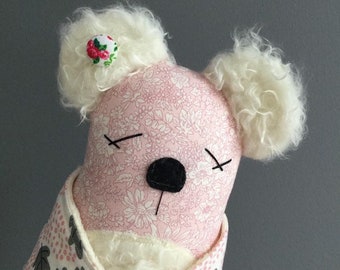Bear , bear toy , teddy bear, handmade doll, cloth doll, fabric doll, bear doll, stuffed toy, soft toy, toddler toy