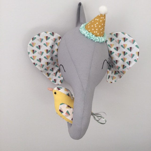 Faux Elephant Head Etsy