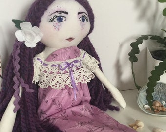 Handmade doll , mermaid doll, cloth doll , boho doll , doll , art doll , ooak doll , rag doll ,heirloom doll , fabric doll