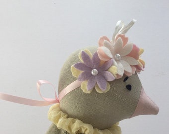 Chick doll, handmade doll, chick soft toy, stuffed toy, heirloom doll , fabric doll, cloth doll, Easter chick, handmade toy