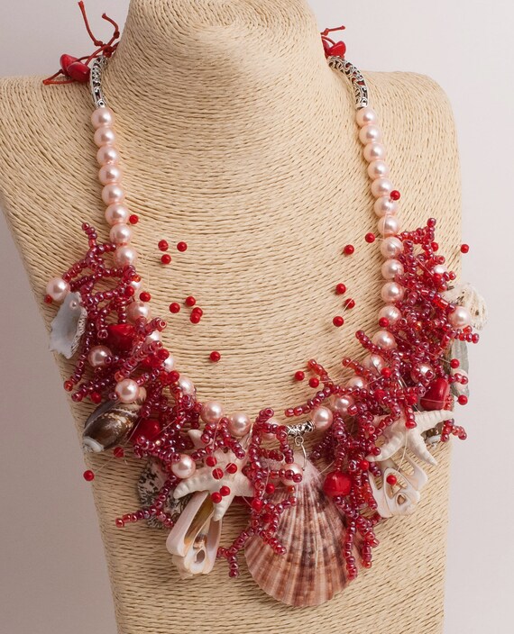 Red coral jewelry clearance sets