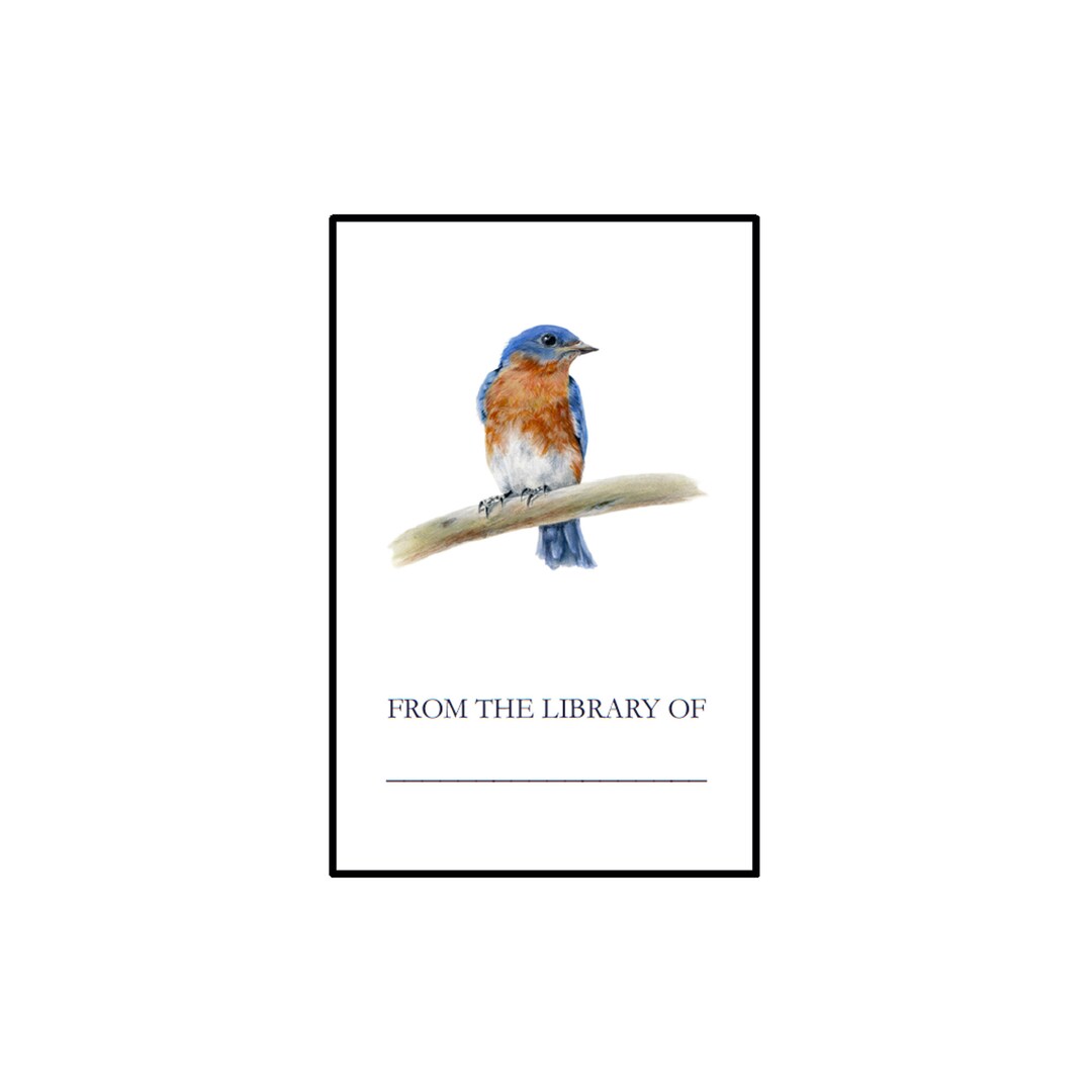 Bluebird Book Plates, 2x3