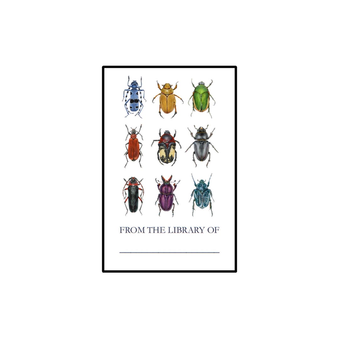 Beetles Collection Book Plates, 2x3