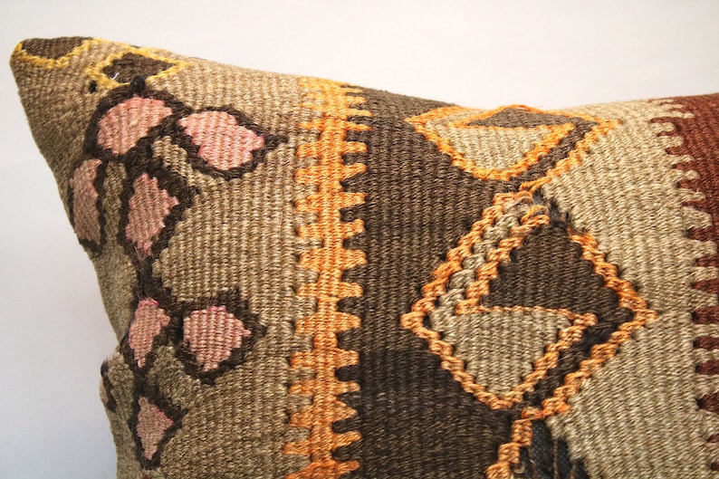 Turkish pillow 20x20 Pillow Kilim accessory decorative pillow Kilim cushion home decor square pillow vintage pillow kilim pillow