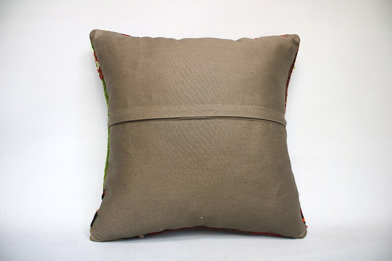 Decorative pillow,Pillow,Cushion,Kilim Pillow,Turkish vintage kilim pillow Kilim Pillow Cover 16x16 Home decoration Turkish Pillow
