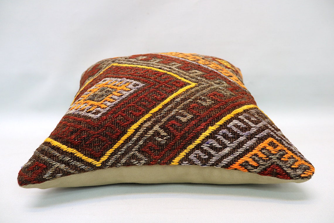 Kilim Pillow Cover 16x16 Home Decoration Decorative Etsy