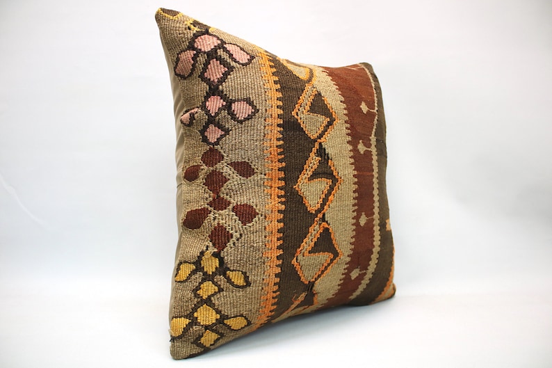 Turkish pillow 20x20 Pillow Kilim accessory decorative pillow Kilim cushion home decor square pillow vintage pillow kilim pillow