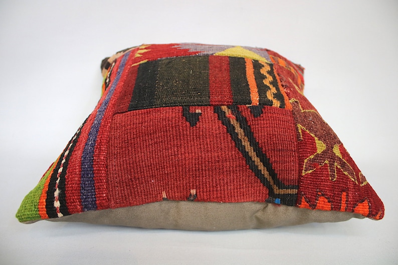 Decorative pillow,Pillow,Cushion,Kilim Pillow,Turkish vintage kilim pillow Kilim Pillow Cover 16x16 Home decoration Turkish Pillow