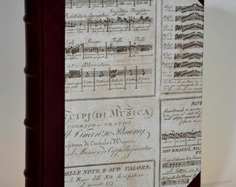 Handmade album "RAFFAELLO" line in REAL LEATHER-/Primo Fiore - 23x30 - 30/50 sheets - Classic papers