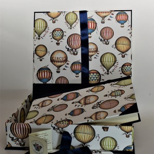 Album fotografico artigianale 23x30 con SCATOLA - Carte classiche - Album with box - Made in Italy - Album avec boite
