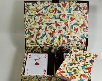 Scatola "BURRACO" - Craft Box - Playing cards - casket - cofanetto