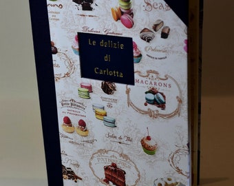 Libro de recetas personalizable - 17 x 24 - Varios papeles